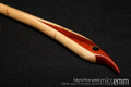 Unique bdsm discipline toys | Long thick rattan cane | By Australian kink artisan Miss Emm | Handcrafted from rattan and African padauk, with brass details.