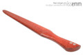 Unique handcrafted bdsm toys | Wooden spanking paddle | By kink artisan Miss Emm | Made from river red gum with aluminium details | The perfect addition to the toybox of the discerning kinkster.