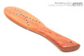 Unique handcrafted bdsm toys | Wooden spanking paddle | By kink artisan Miss Emm | Made from NSW ironbark with aluminium details.