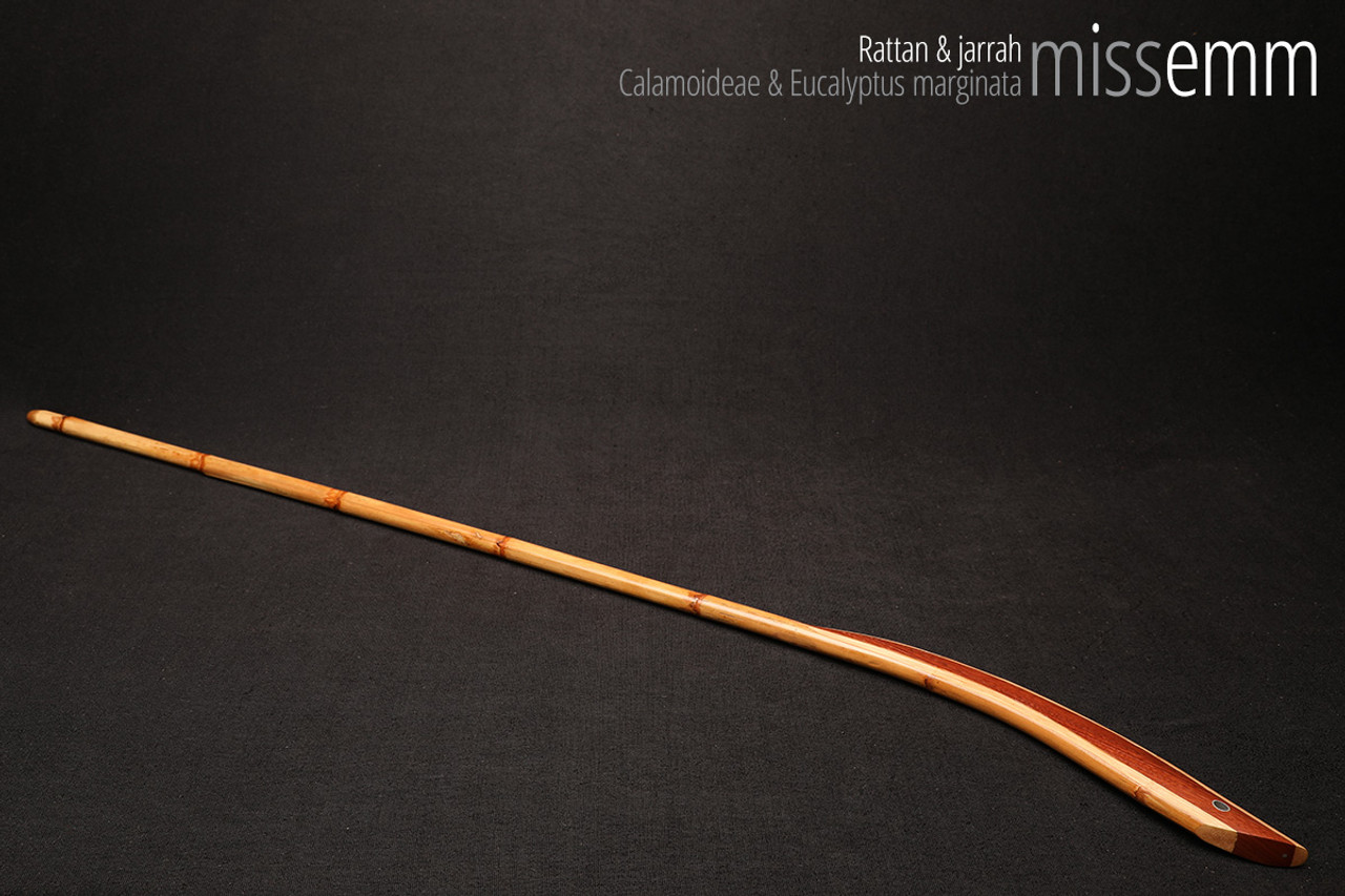 Handmade bdsm toys | Rattan cane | By kink artisan Miss Emm | The cane shaft is rattan cane and the handle has been handcrafted from jarrah with aluminium details.