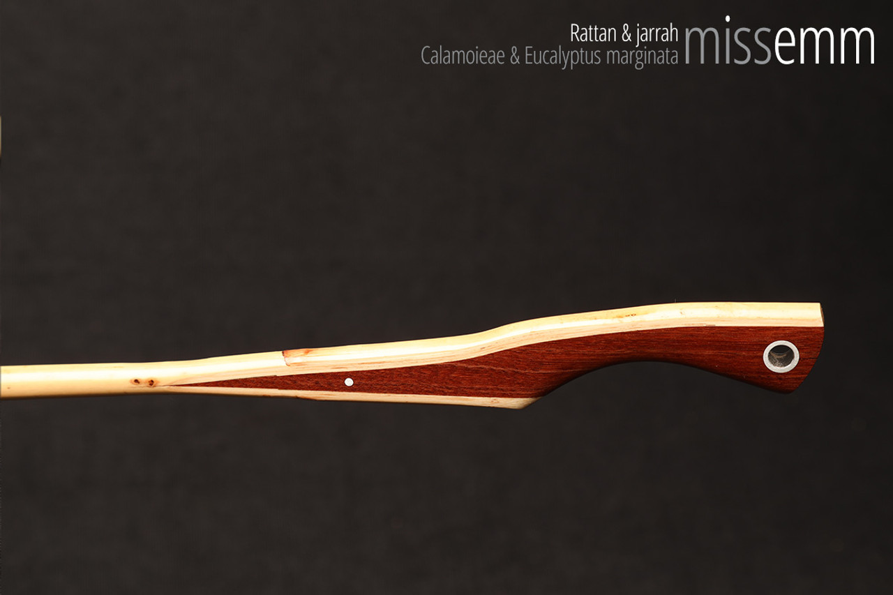 Handmade bdsm toys | Rattan cane | By kink artisan Miss Emm | The cane shaft is rattan cane and the handle has been handcrafted from jarrah with aluminium details.