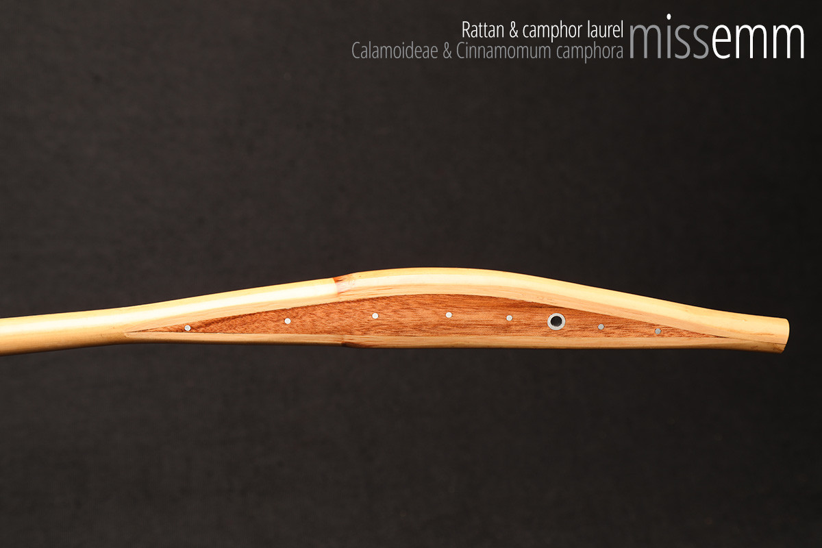 Handmade bdsm toys | Rattan cane | By kink artisan Miss Emm | The cane shaft is rattan cane and the handle has been handcrafted from camphor laurel with aluminium details.