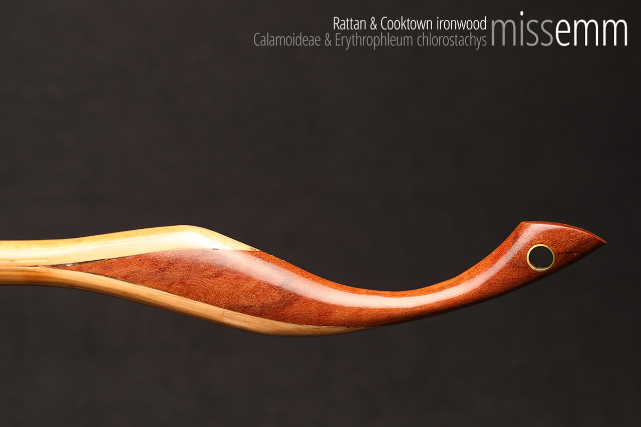 Handmade bdsm toys | Rattan cane | By kink artisan Miss Emm | The cane shaft is rattan cane and the handle has been handcrafted from Cooktown ironwood with brass details.