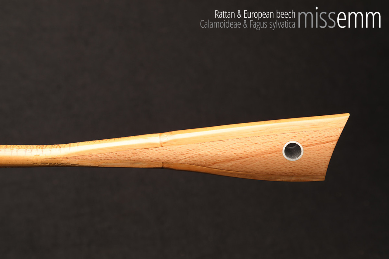Handmade bdsm toys | Rattan cane | By kink artisan Miss Emm | The cane shaft is rattan cane and the handle has been handcrafted from beech with aluminium details.