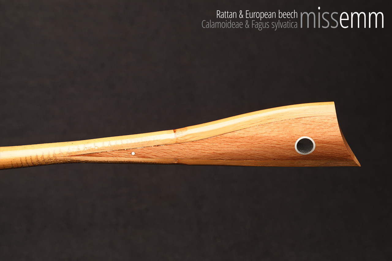 Handmade bdsm toys | Rattan cane | By kink artisan Miss Emm | The cane shaft is rattan cane and the handle has been handcrafted from beech with aluminium details.