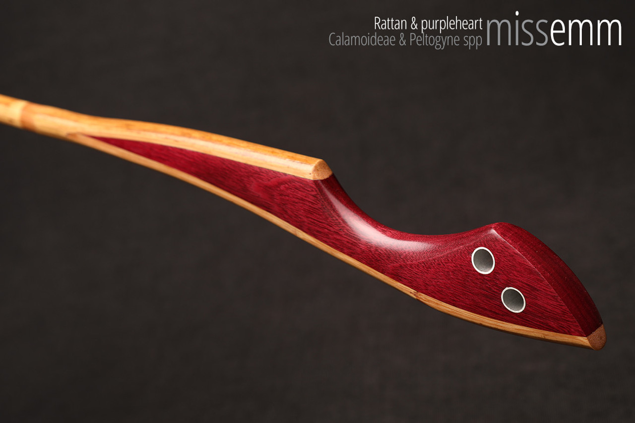 Handmade bdsm toys | Rattan cane | By kink artisan Miss Emm | The cane shaft is rattan cane and the handle has been handcrafted from purpleheart with aluminium details.