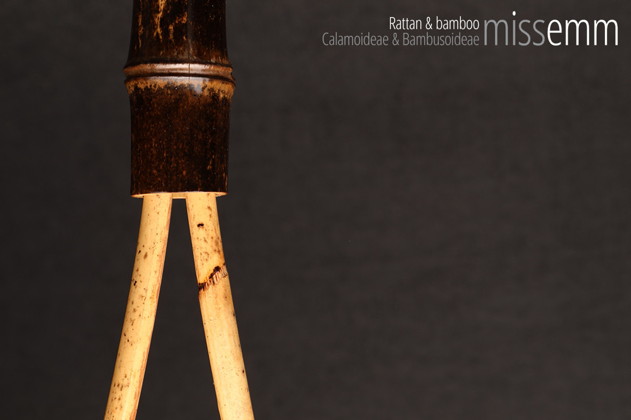 Unique bdsm spanking toys | Rattan loop cane | By kink artisan Miss Emm | The loop is made from rattan cane and the handle has been handcrafted from bamboo with brass details.