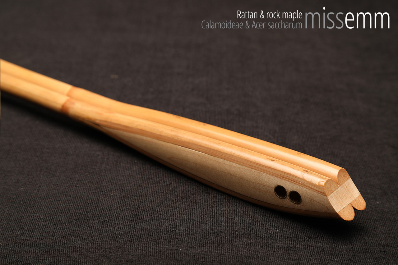 Unique fetish toys | Rattan multi-shaft cane | By kink artisan Miss Emm | The shafts are made from rattan cane and the handle has been handcrafted from rock maple with brass details.
