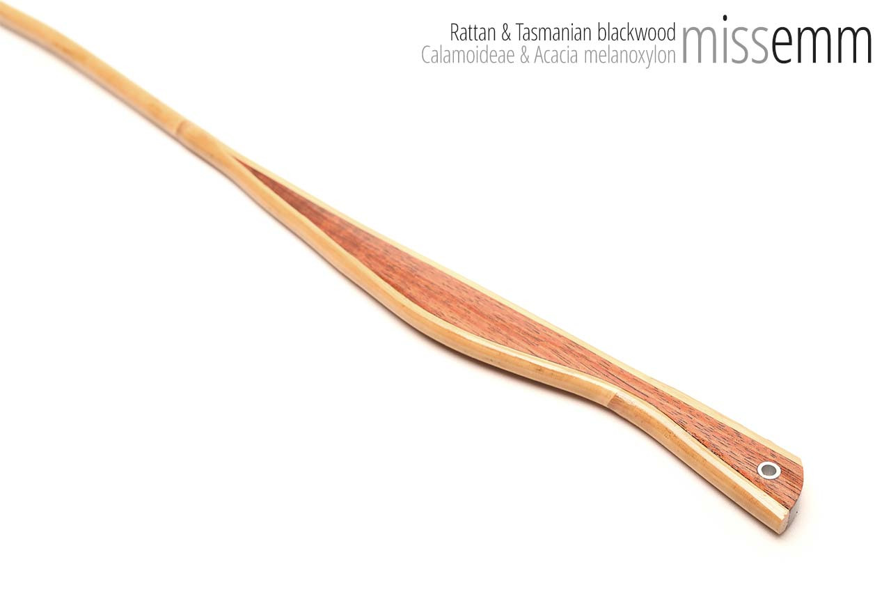 Handmade bdsm toys | Rattan cane | By kink artisan Miss Emm | The cane shaft is rattan cane and the handle has been handcrafted from Tasmanian blackwood with aluminium details.