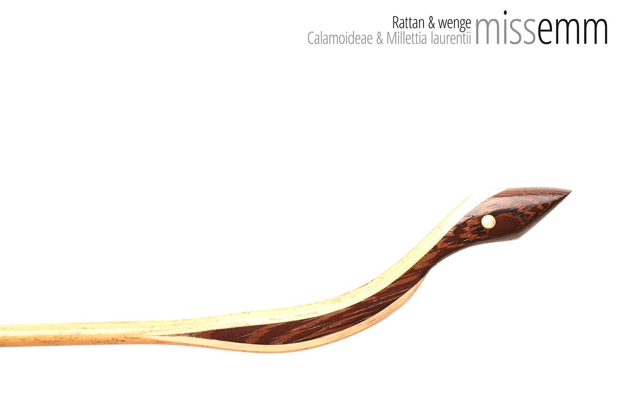 Unique fetish toys | Rattan multi-shaft cane | By kink artisan Miss Emm | The shafts are made from rattan cane and the handle has been handcrafted from wenge with brass details.