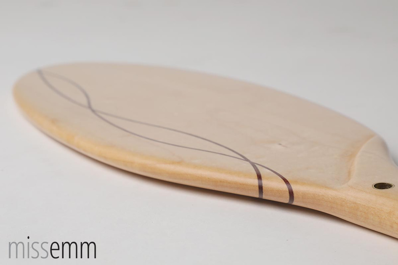 Wood oval shape spanking paddle - Rock Maple & Jarrah