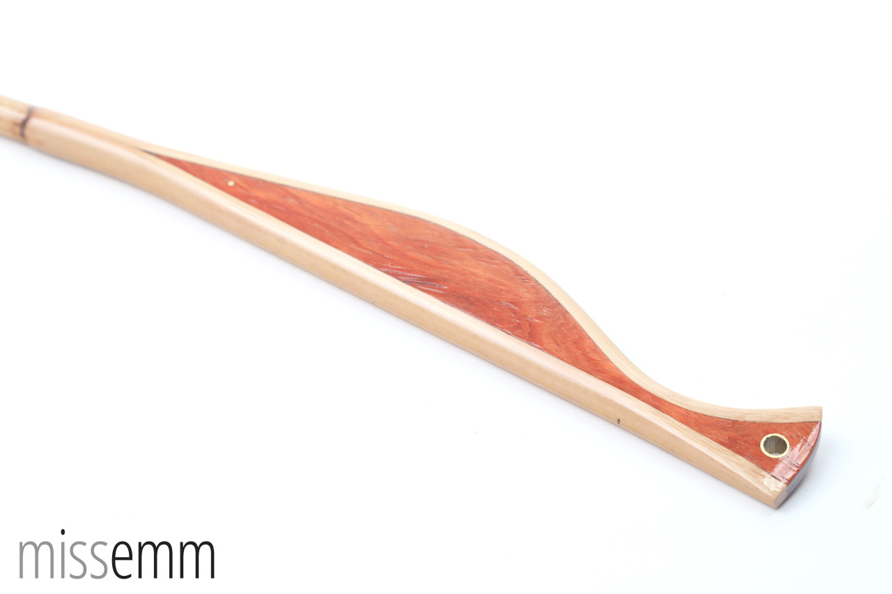 Rattan bdsm spanking cane with New Guinea Rosewood handle