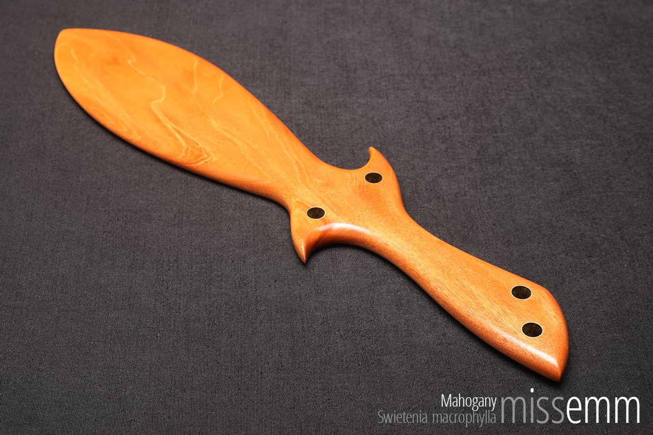 Unique bdsm toys |  Wooden sword paddle | By fetish artisan Miss Emm