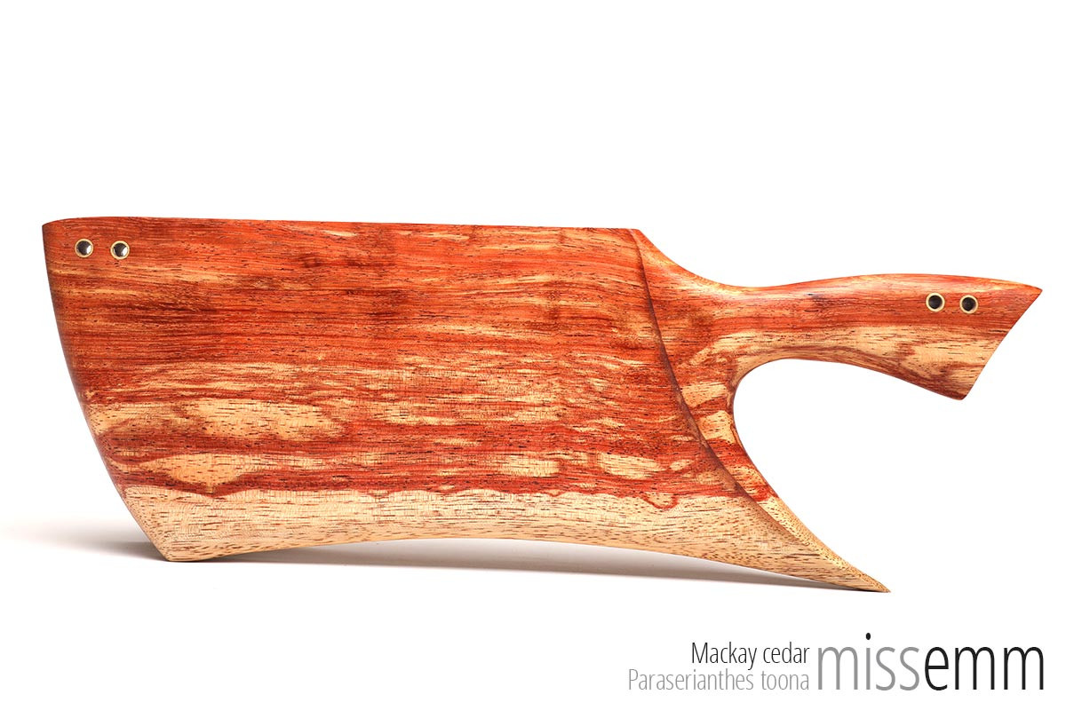 Unique spanking toys | Mackay cedar spanking paddle | By kink artisan Miss Emm