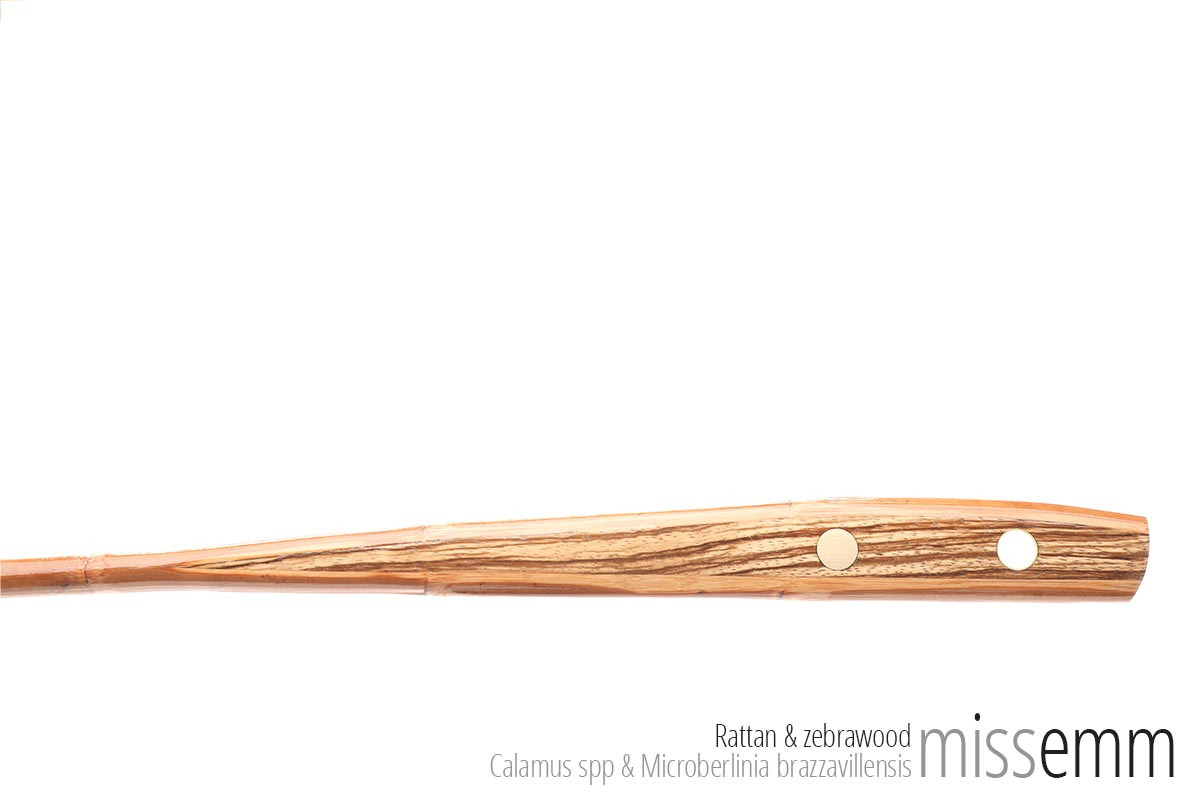 Long Discipline Cane - Rattan & Zebrawood - 885mm x 12mm
