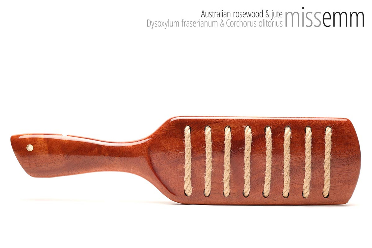 Jute Rope Paddle - Australian Rosewood - 410mm, 435gm