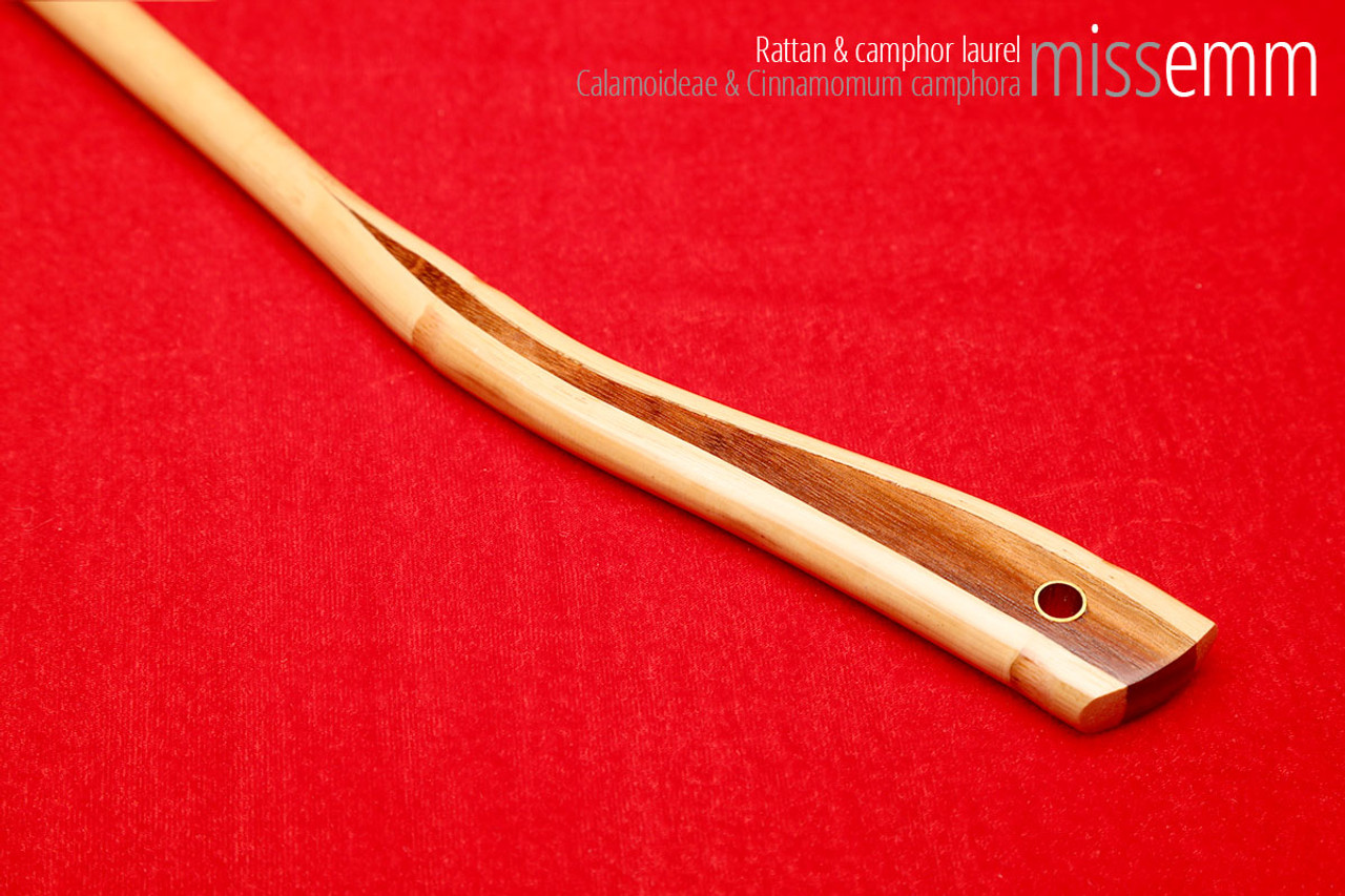 Handmade bdsm toys | Rattan cane | By kink artisan Miss Emm | The cane shaft is rattan cane and the handle has been handcrafted from camphor laurel with brass details.