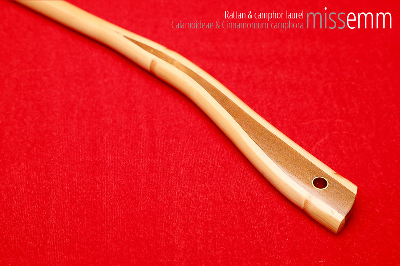 Handmade bdsm toys | Rattan cane | By kink artisan Miss Emm | The cane shaft is rattan cane and the handle has been handcrafted from camphor laurel with brass details.