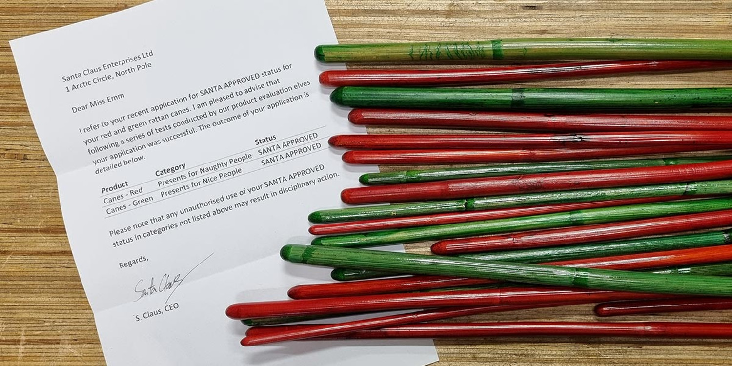 Coloured Canes - Now officially SANTA APPROVED!