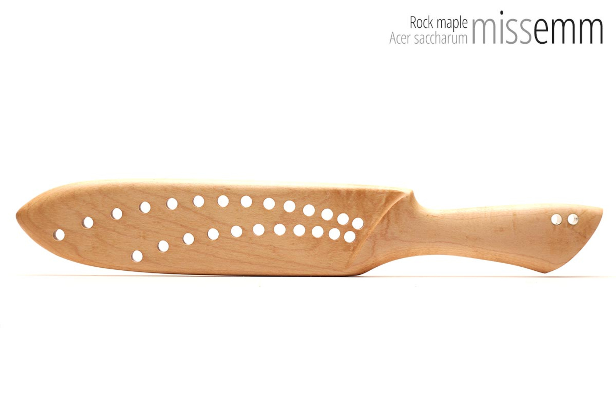 Handcrafted Wooden Paddle with Holes for BDSM and Spanking Fetish