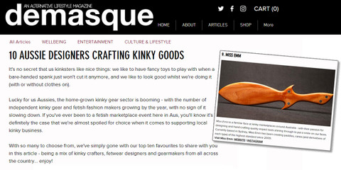 Demasque Magazine's top ten favourite Aussie kink designers