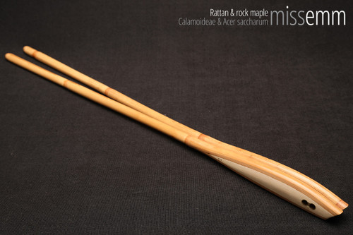 Unique fetish toys | Rattan multi-shaft cane | By kink artisan Miss Emm | The shafts are made from rattan cane and the handle has been handcrafted from rock maple with brass details.