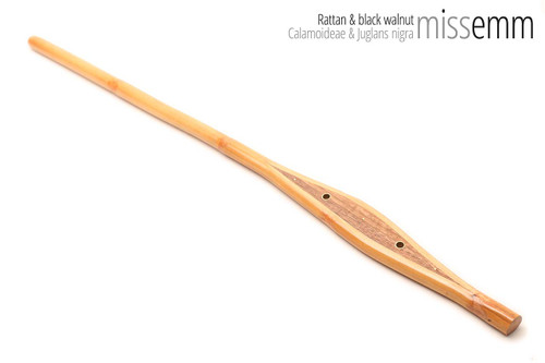 Handmade bdsm toys | Rattan cane | By kink artisan Miss Emm | The cane shaft is rattan cane and the handle has been handcrafted from black walnut with brass details. Handmade bdsm toys | Rattan cane | By kink artisan Miss Emm | The cane shaft is rattan cane and the handle has been handcrafted from black walnut with brass details.