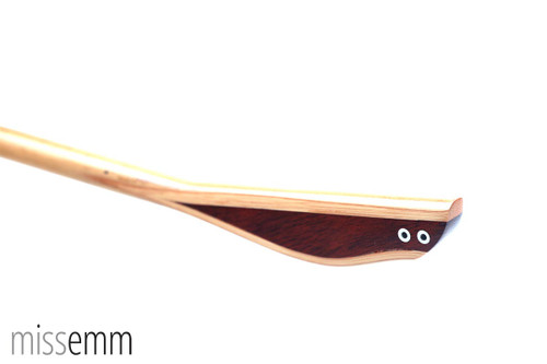 Rattan spanking cane with Bloodwood handle