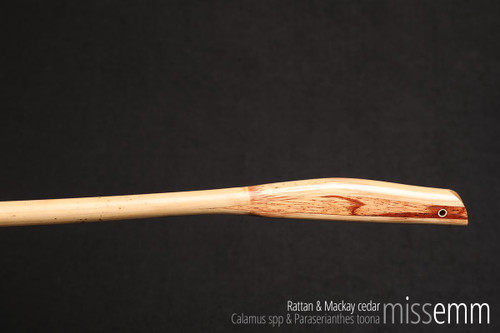 Handmade bdsm toys | Rattan & Mackay cedar spanking cane | By Sydney kink artisan Miss Emm.