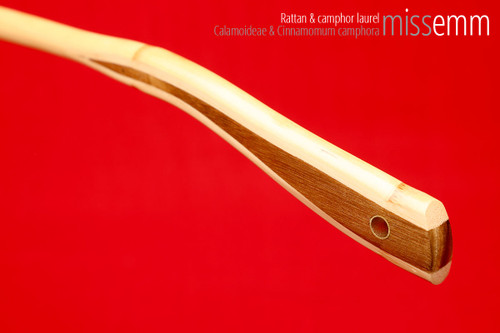 Handmade bdsm toys | Rattan cane | By kink artisan Miss Emm | The cane shaft is rattan cane and the handle has been handcrafted from camphor laurel with brass details.