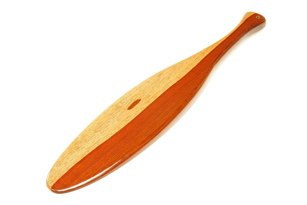 Malaysian Rosewood spanking paddle belonging to Mistress Tara