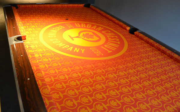 Urban Chestnut Custom ArtScape Pool Table Felt