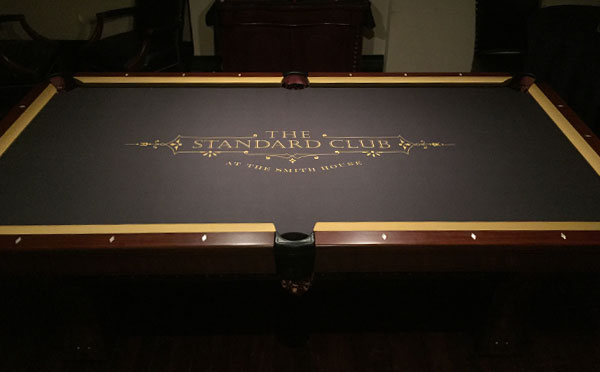 The Standard Club Custom ArtScape Pool Table Felt
