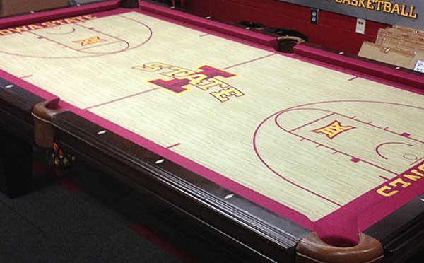 Iowa State Cyclones Custom ArtScape Pool Table Felt