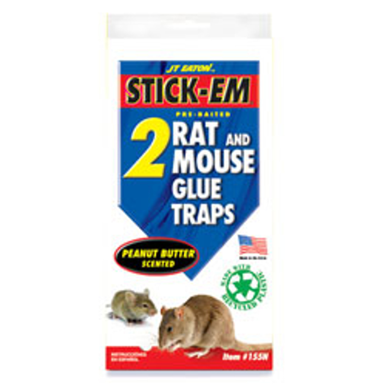 JT Eaton Stick-Em Rat & Mouse Size Glue Trap - 10 x 5 - Pack of 2 -  Viking Janitor Supplies