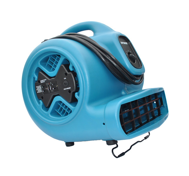 XPower Air Mover / Dryer Floor Fan 1/3 HP Blue Viking Janitor Supplies