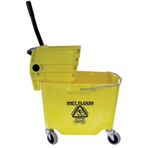 Plastic Sidepress Squeeze Wringer / Plastic 35qt Bucket Combo