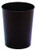 26 QT ROUND METAL WASTEBASKET BLACK