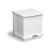 8 Gallon Metal Step-On Trash Can White with Plastic Liner