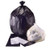 24X24 BLACK TRASH BAG 6 MICRON - CASE OF 1000