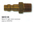 QD22-2B Brass 1/8" MPT Male Connector for Carpet Extractor Wand (Mate to QD2702)