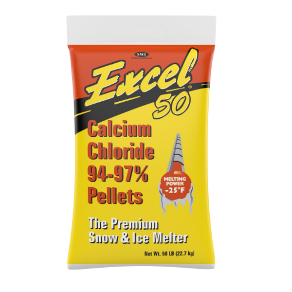 Excel 50 Calcium Chloride Pellets, 50lb bag