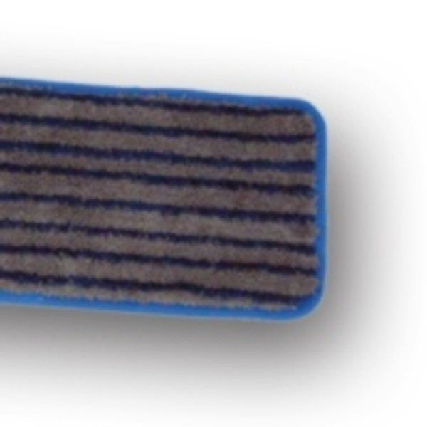 18" Gray w/ Blue Scrubber Microfiber Mop Pad