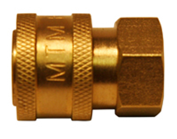 7214P JE ADAMS QD SOCKET 1/4" F SOCKET BRASS