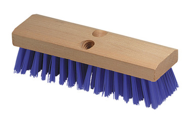 10 STIFF DECK SCRUB BLUE BRUSH - Viking Janitor Supplies