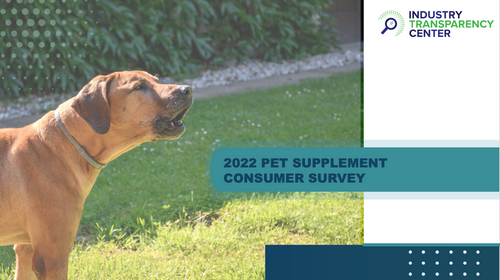 2022 Pet Supplement User Report Cover