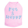 Fat & Happy dog tank for large and small dogs.
6" X 4" design with blue & clear rhinestones.