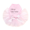 Official Taste Tester rhinestone dog tutu for large and small dogs.