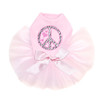 Peace Sign (Pink & Zebra Print) Tutu