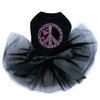 Peace Sign (Pink & Zebra Print) Tutu